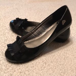 Fergalicious black flats size 7